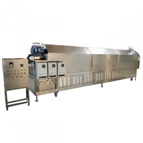 Electromagnetic continuous frying stove